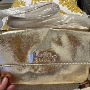 Gold Metallic Shoulder Bag